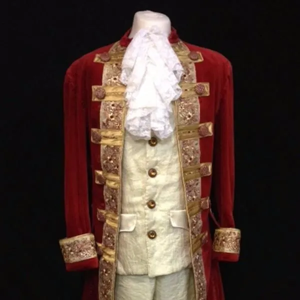 18th Century Court Gent in Ruby and Gold (HIRE ONLY)