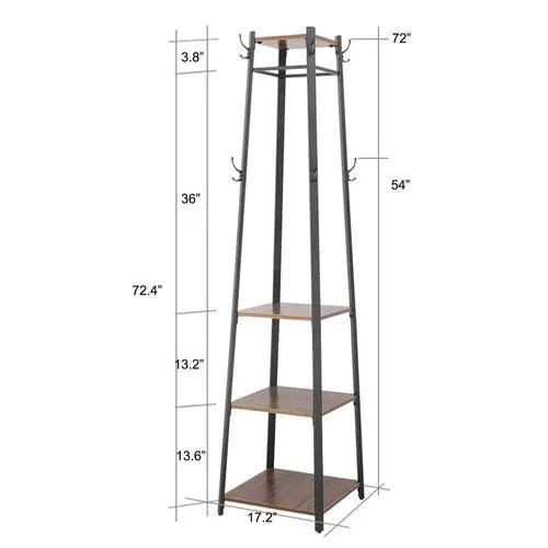 3-Tier Display Ladder Wall Mounted