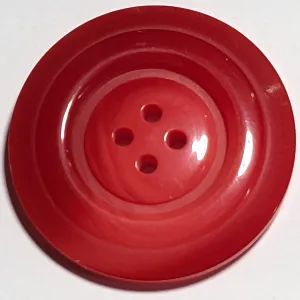 35mm Red Plastic 4 Hole Buttons