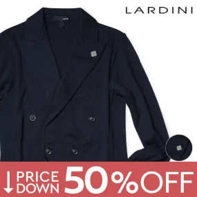 【78800円→39400円】LARDINI ラルディーニ ニットジャケット ダブル 春夏 ジャケット ドライコットン サマーニット