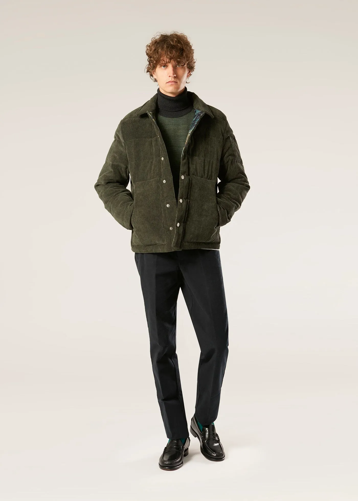 AALOFI GREEN CORDUROY JACKET