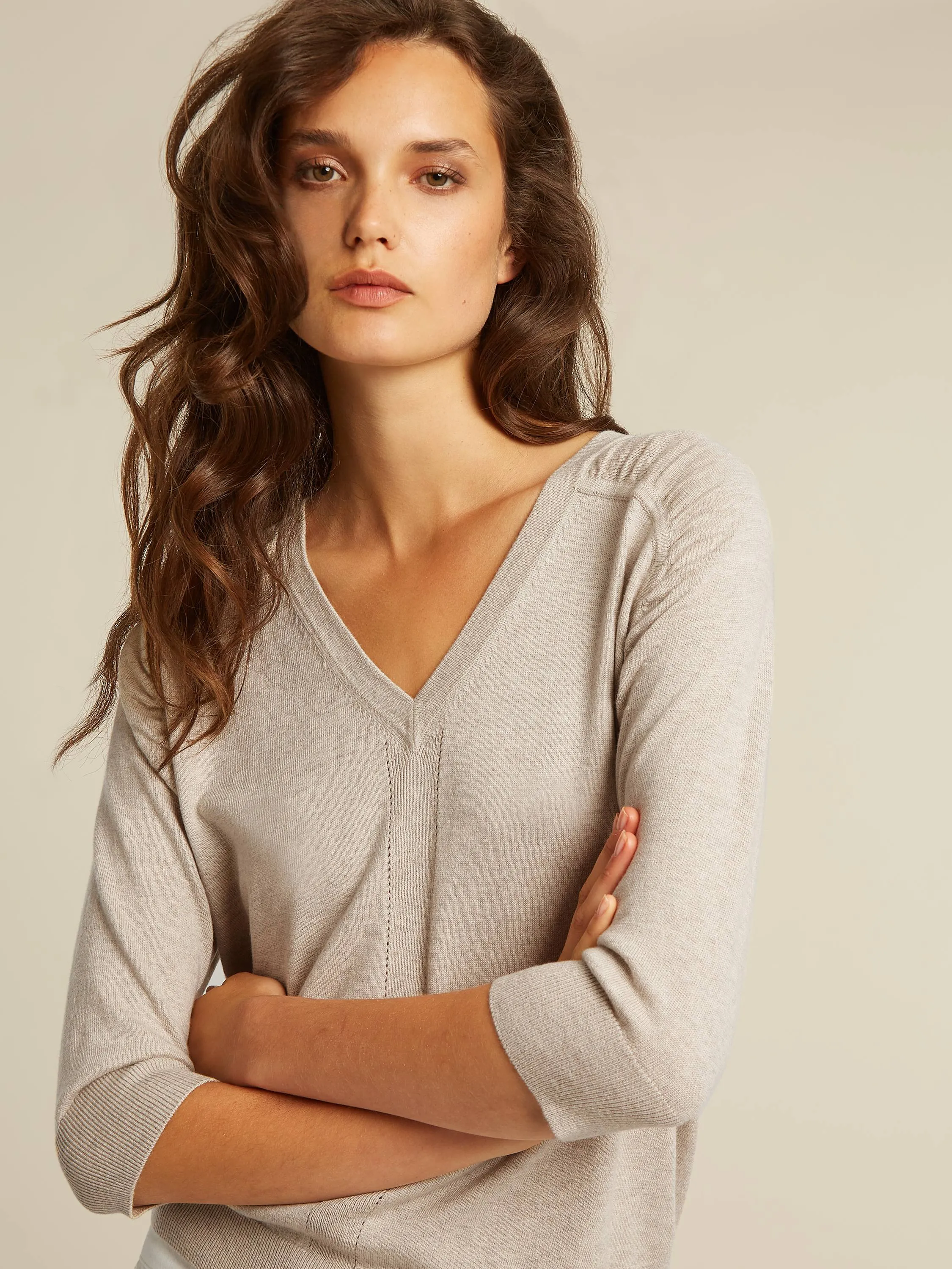 Addie pullover - Camel heather