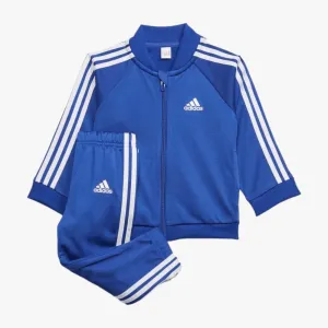 adidas Boys 3 Stripes Tricot Track Suit 2Pc Set Blue