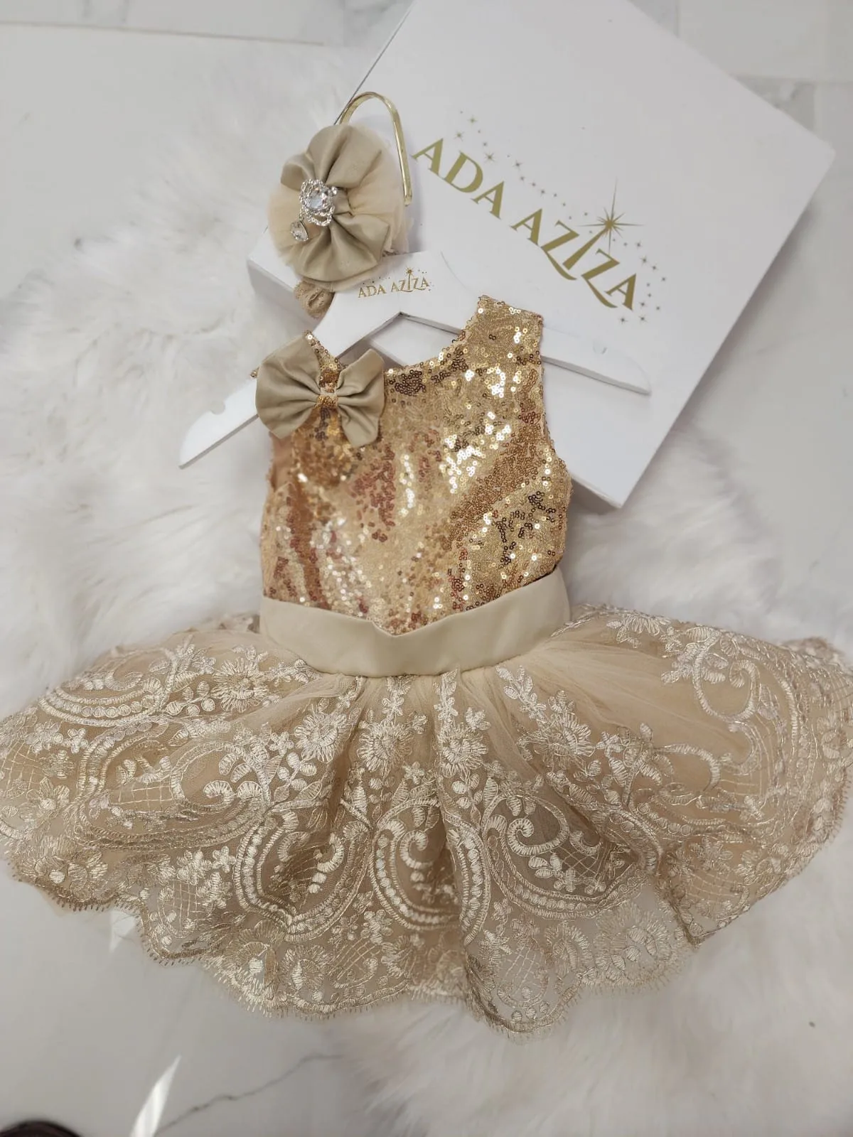 Alana  Dress Gold