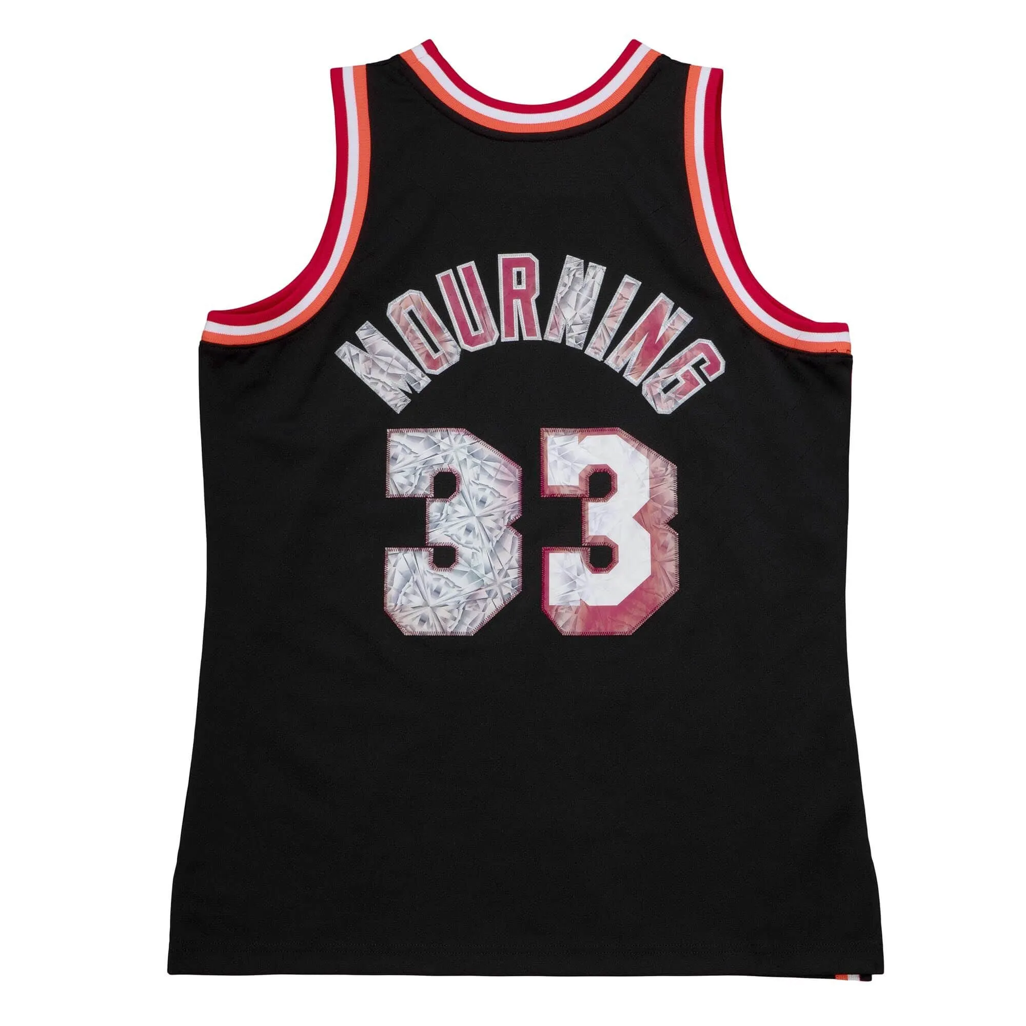 Alonzo Mourning Mitchell and Ness Miami HEAT 75th Anniversary Lenticular Swingman Jersey