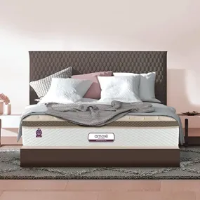 Amore Hybrid 8 Inch Eurotop Memory Foam,H R Foam & Pocket Spring Orthopedic Double Size Mattress (72x48x8).