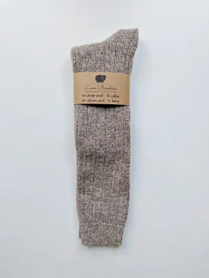 Anna Lungo Wool/Alpaca/Cotton/Hemp Knee High Socks