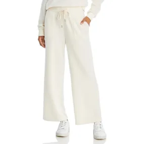 Aqua Womens Fuzzy Flare Sweatpants