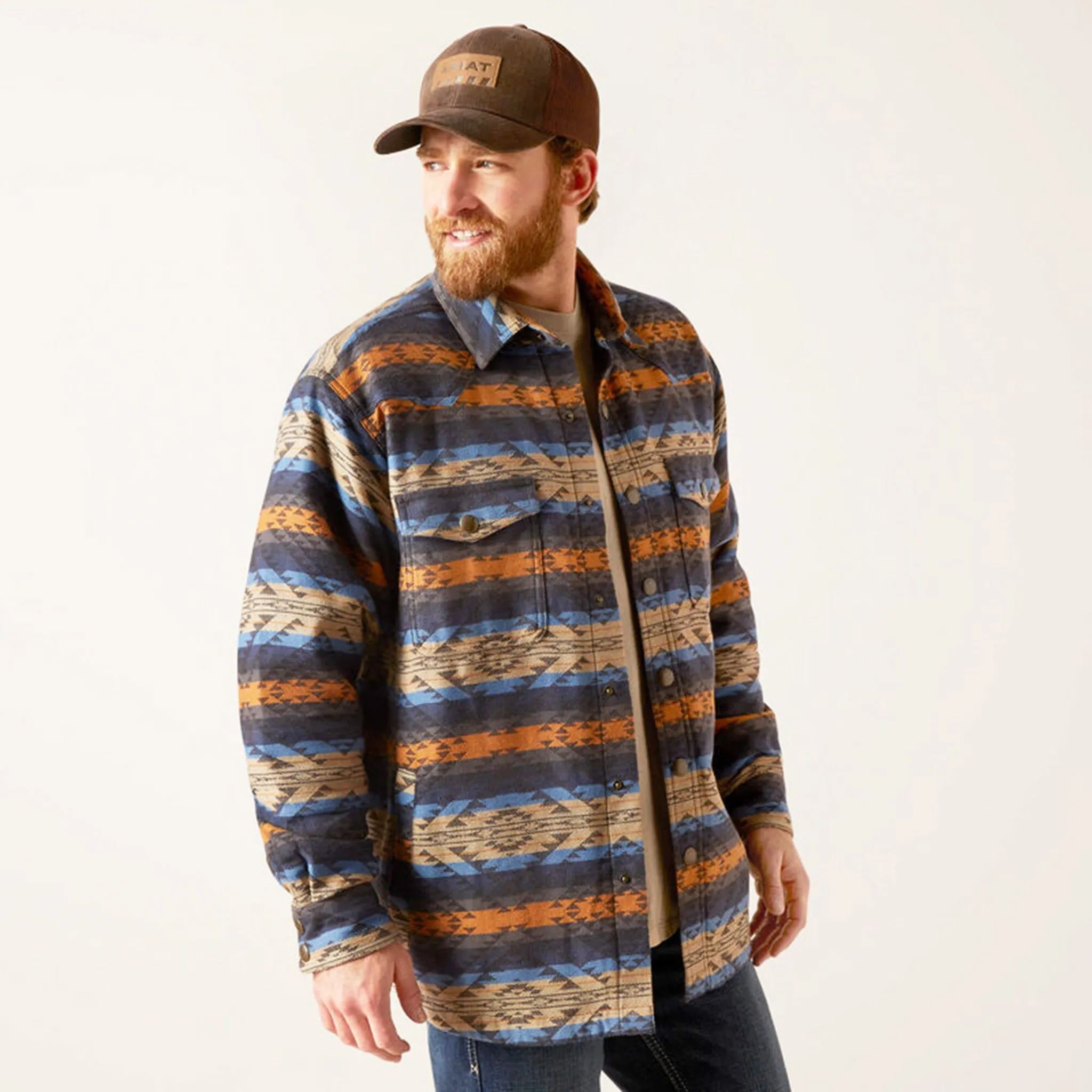 Ariat Men's Hartland Multi Aztec Shacket