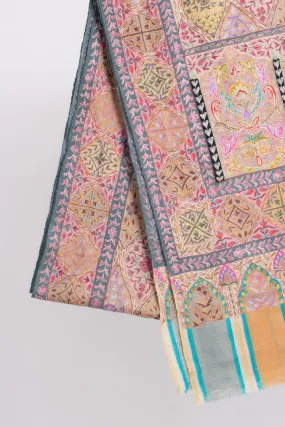 Authentic Pashmina Kalamkari Shawl - RAJGIR