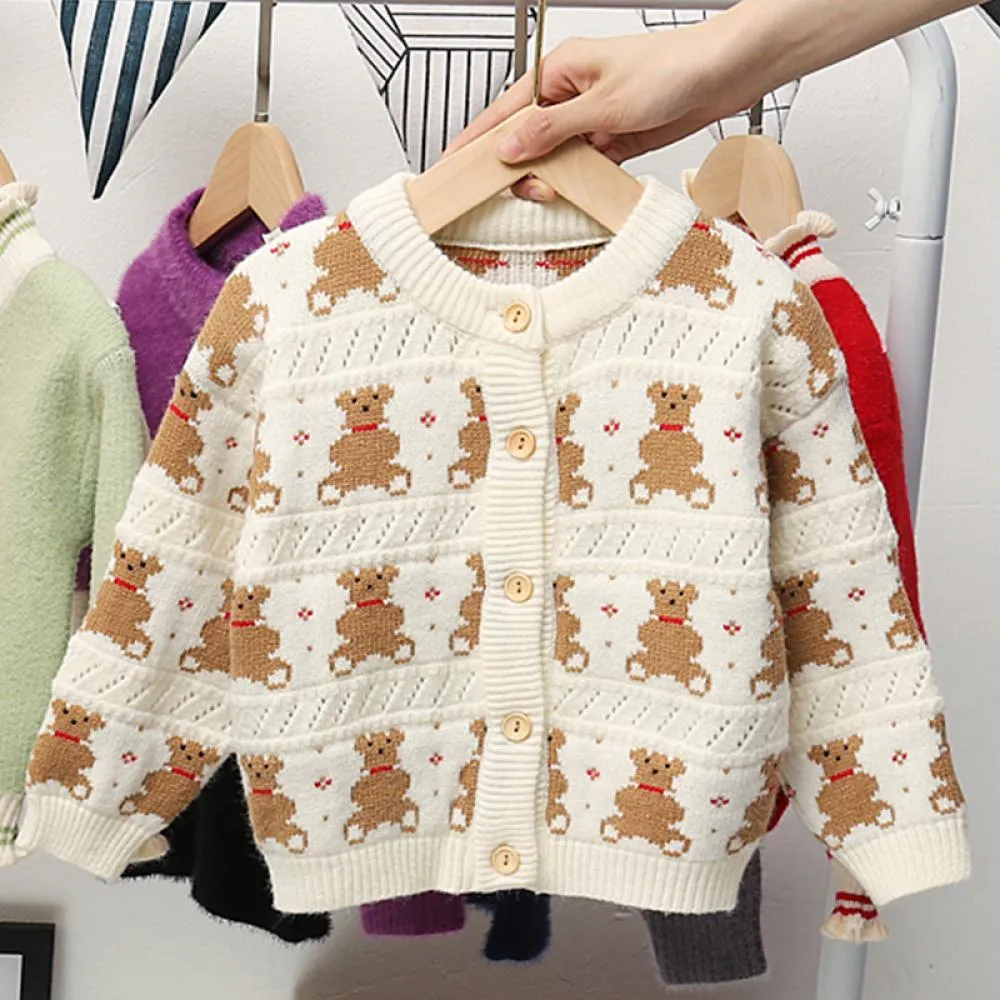 Autumn Children's Sweater Cardigan Coat Boys and Girls Wholesale Kids Clothes