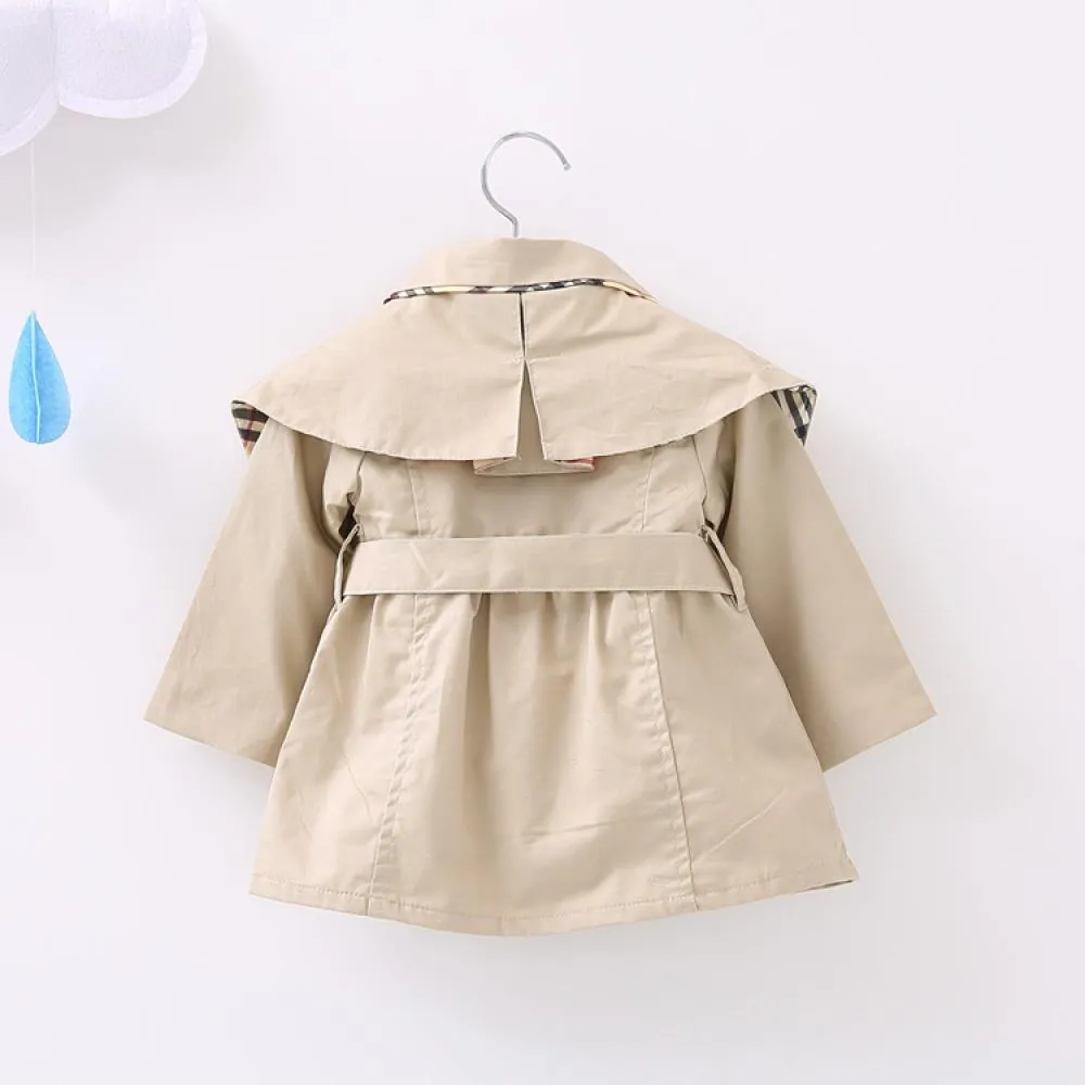 Baby Girls Spring And Autumn Long Sleeve Western Style Coat Wholesale Baby Girl Clothes