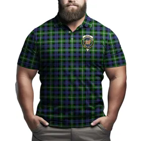 Baillie (Bailey) Tartan Men's Polo Shirt with Family Crest