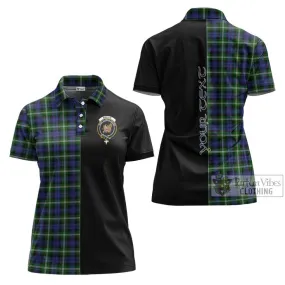 Baillie (Bailey) Tartan Women's Polo Shirt with Family Crest and Half Of Me Style