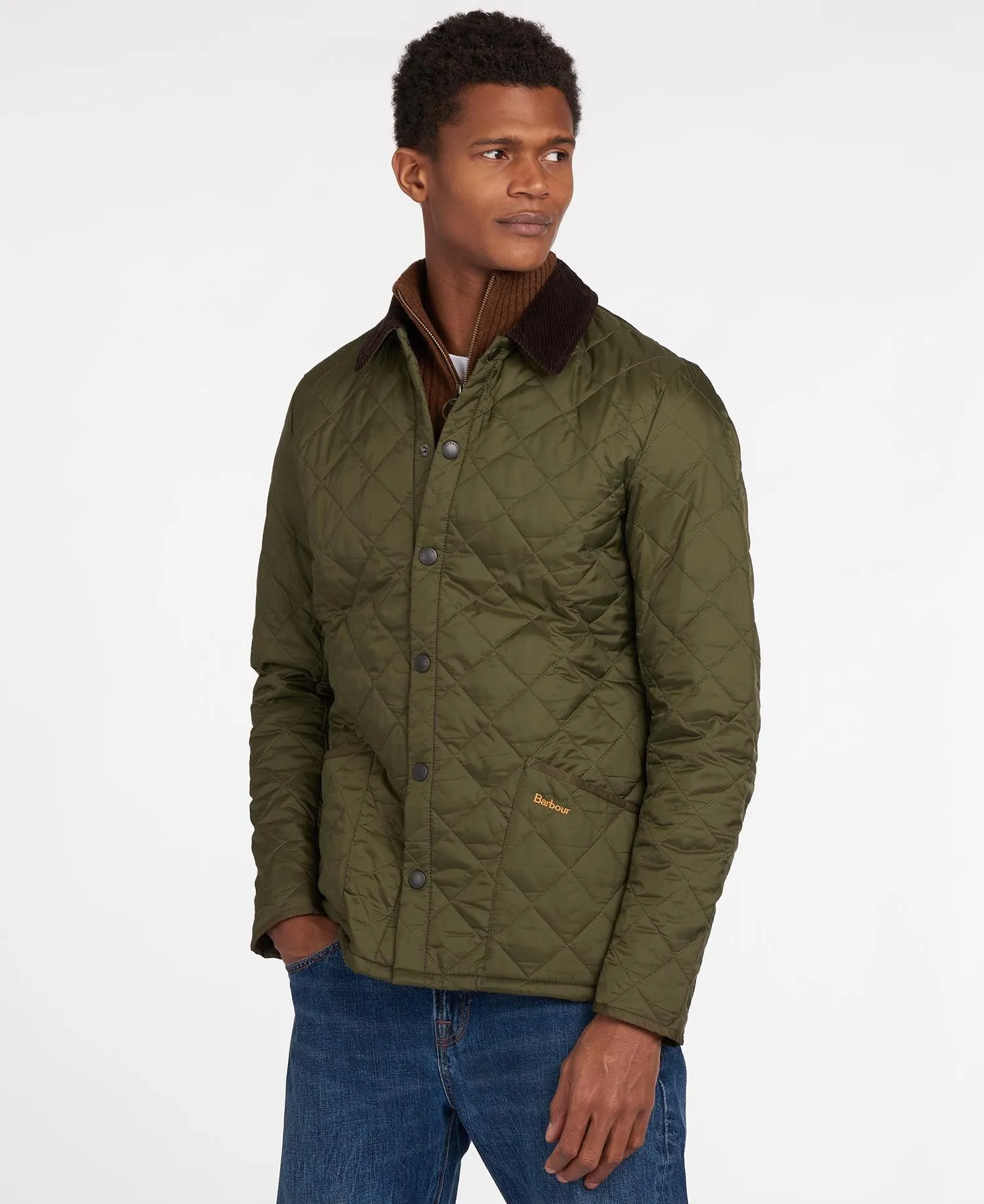 Barbour Olive Heritage Liddesdale Quilted Jacket