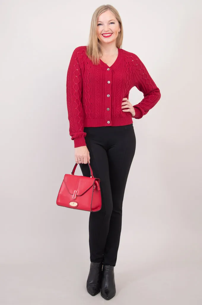 Bena Cardigan, Red