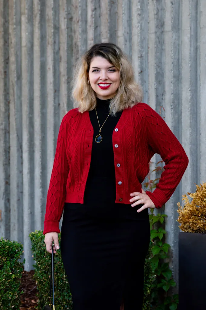 Bena Cardigan, Red