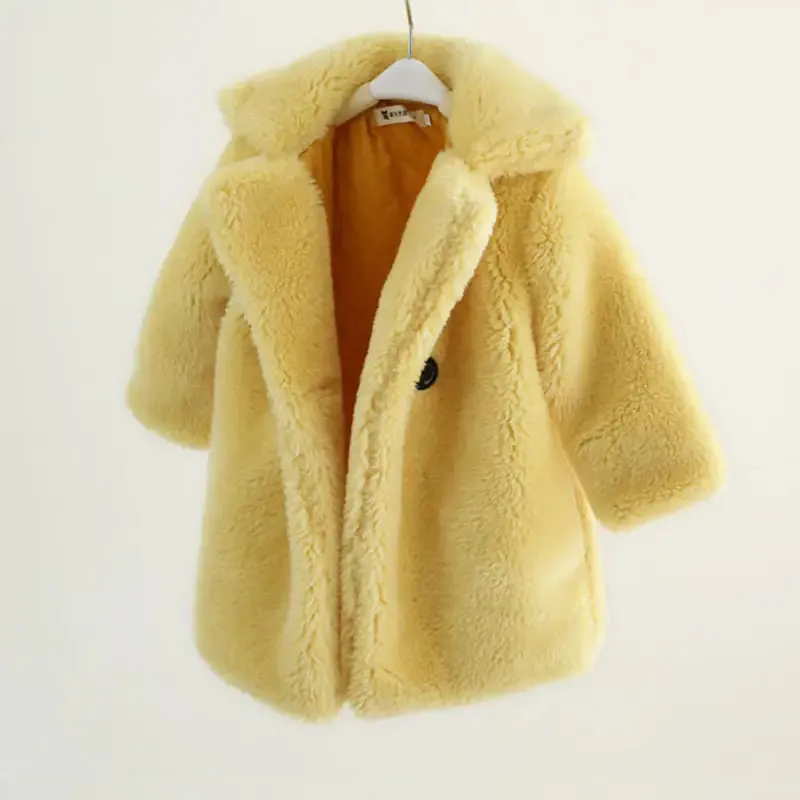 Big Kids Faux Fur Coat