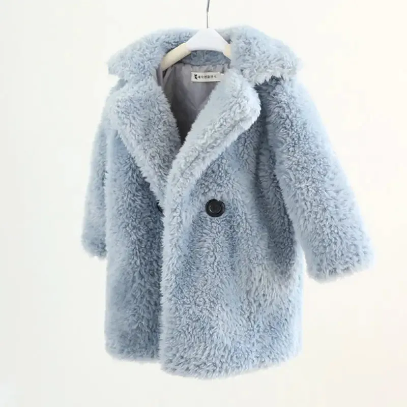 Big Kids Faux Fur Coat