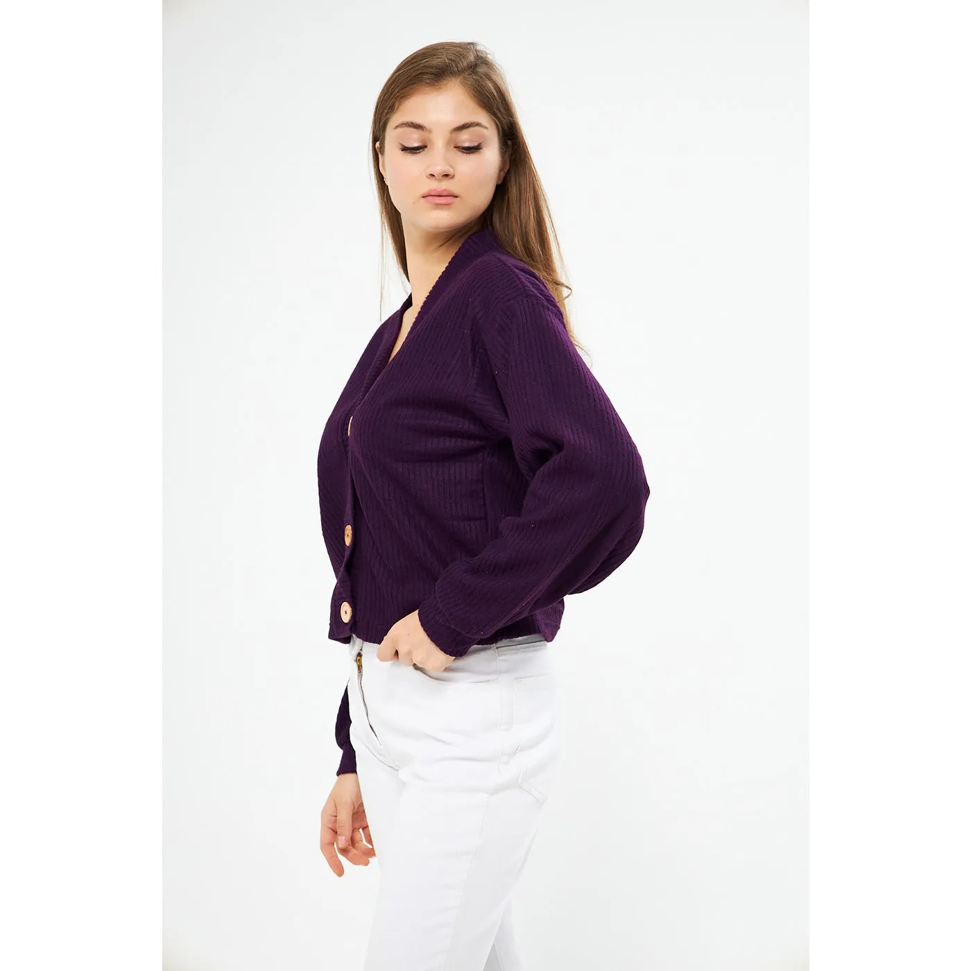 Blackcurrant Jacket Cardigan