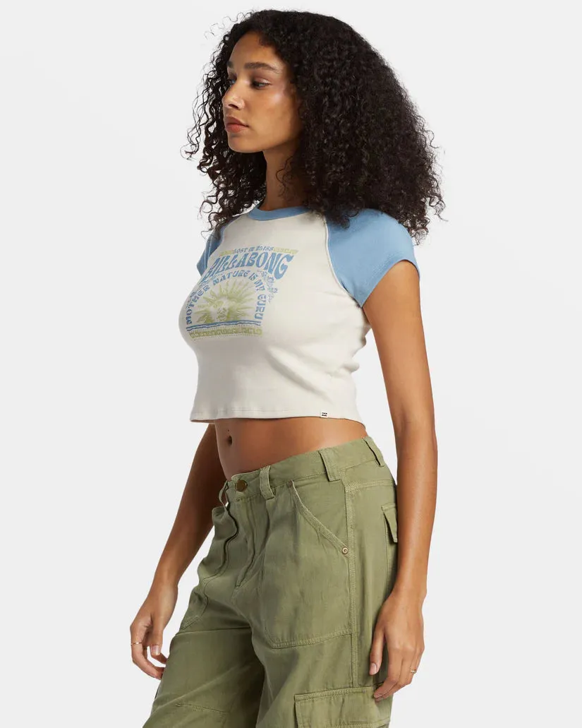 Blissed Cropped Raglan Tee