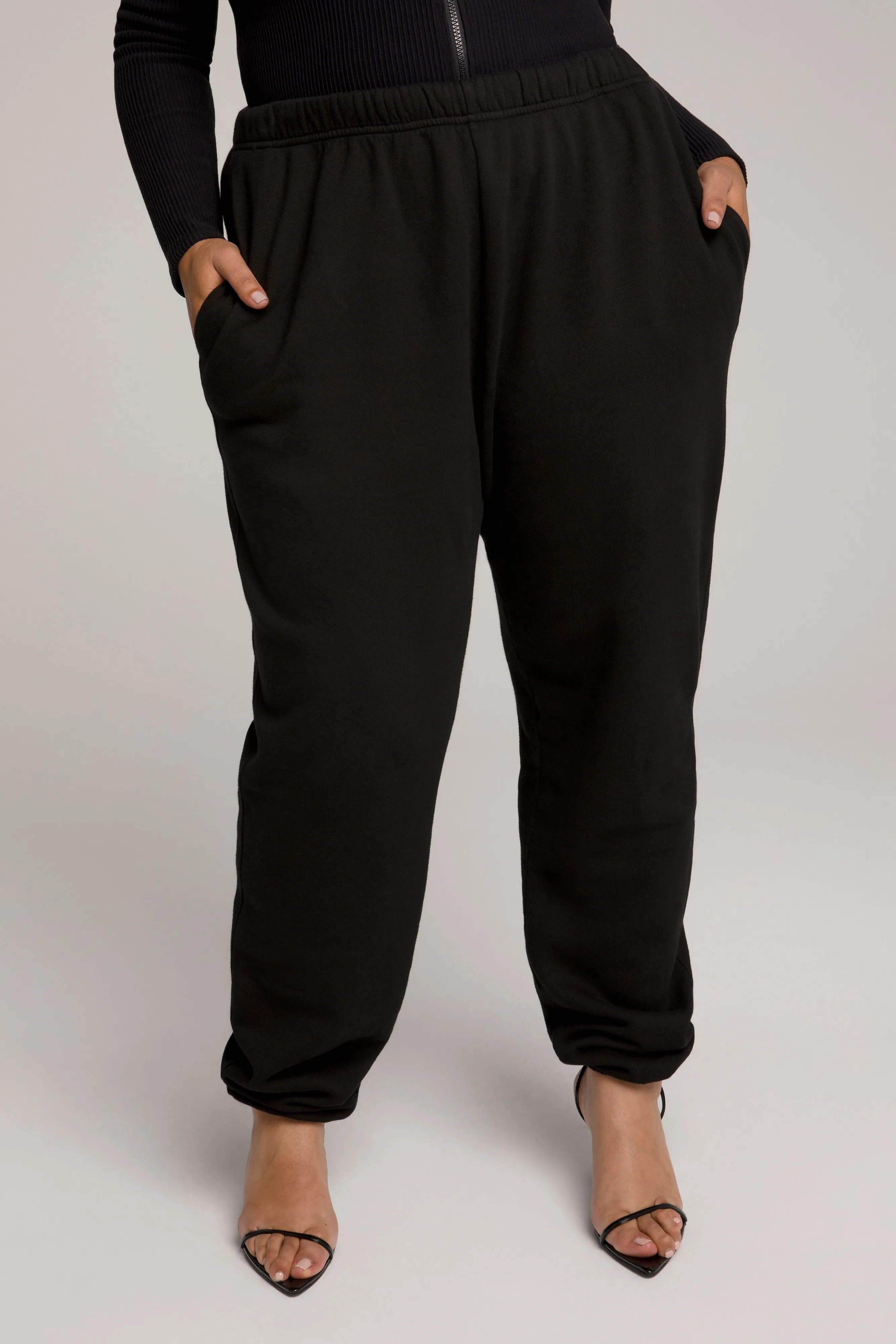 BOYFRIEND SWEATPANTS | BLACK001