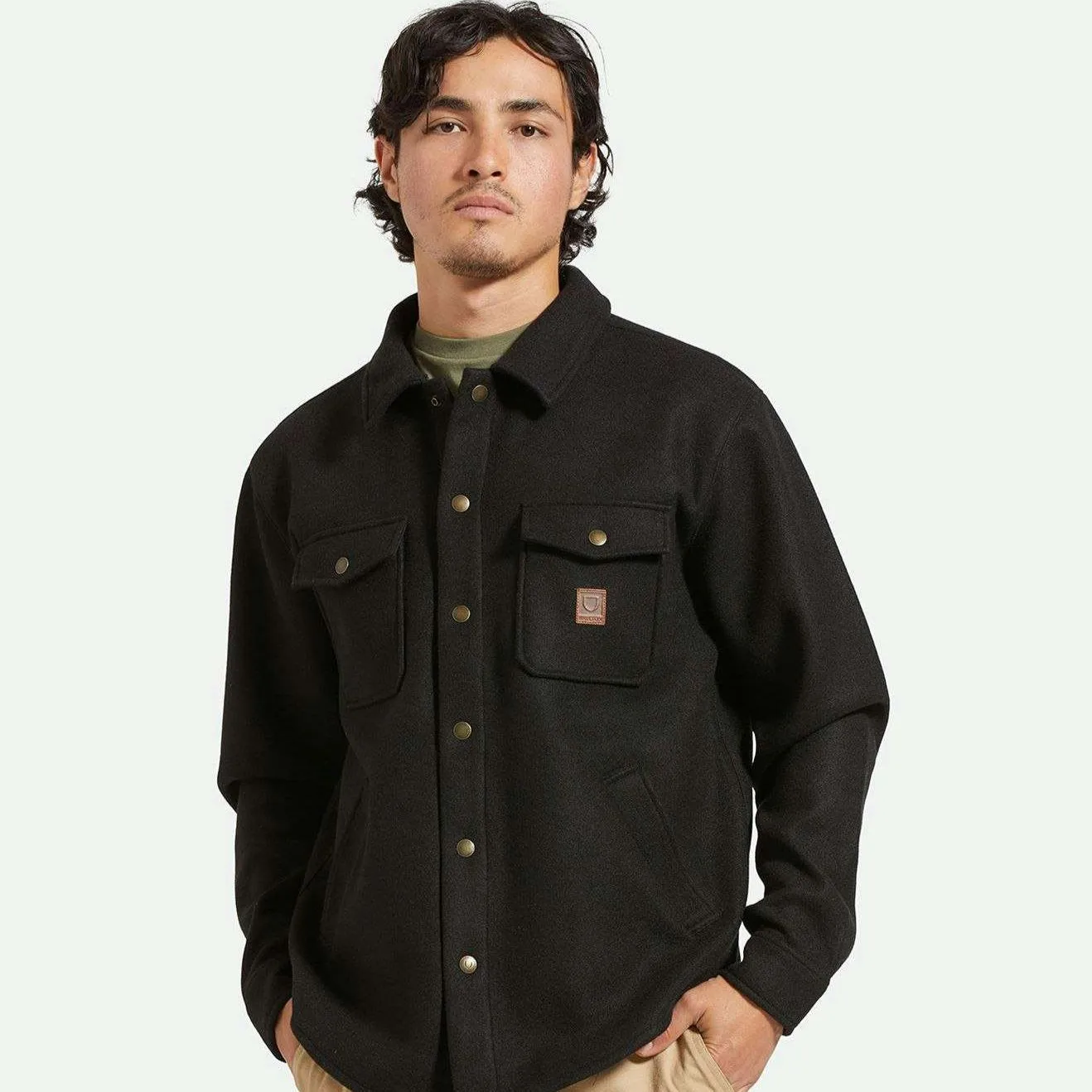 BRIXTON DURHAM FELT STRETCH JACKET BLACK