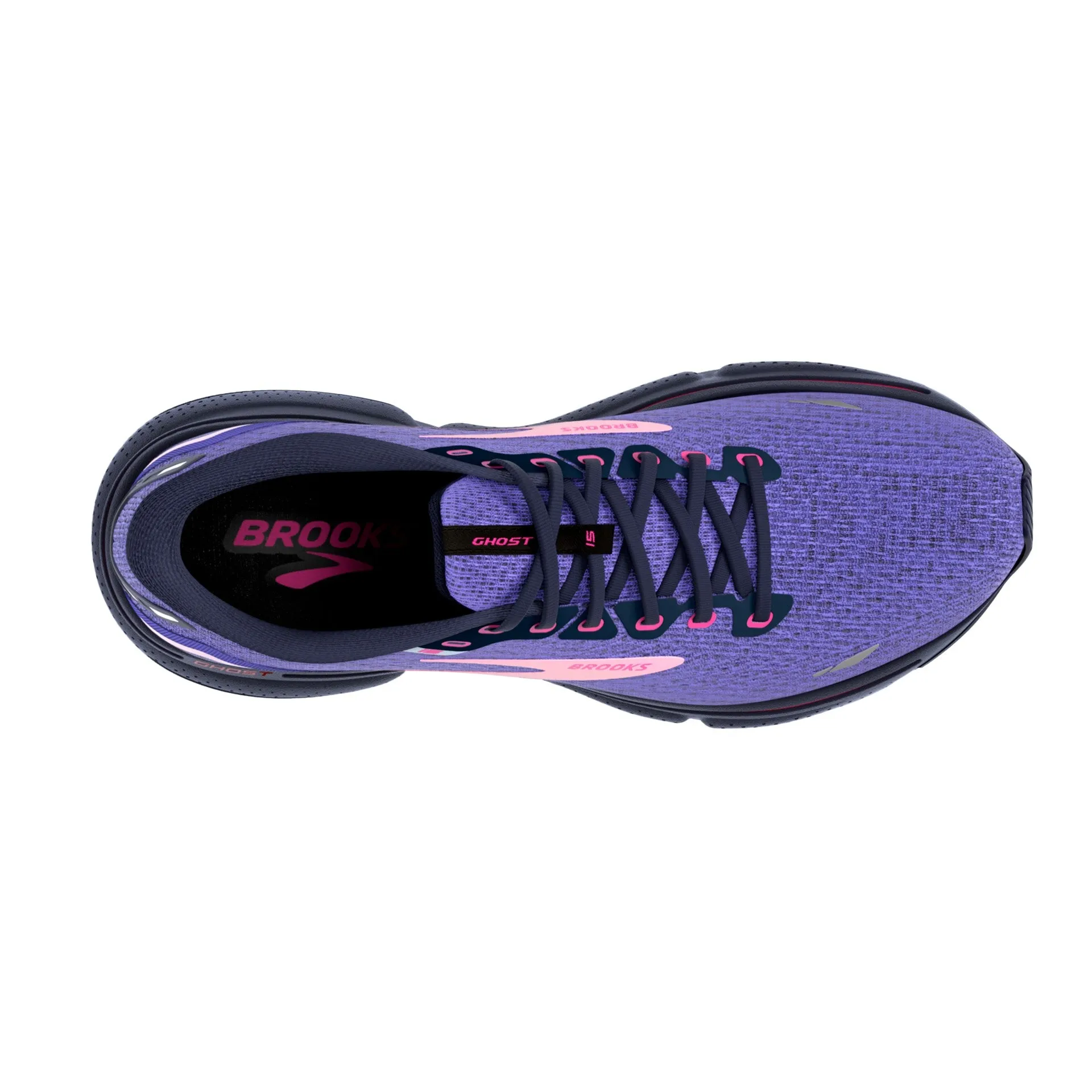 Brooks | Ghost 15 | Women's | Blue/Peacoat/Pink