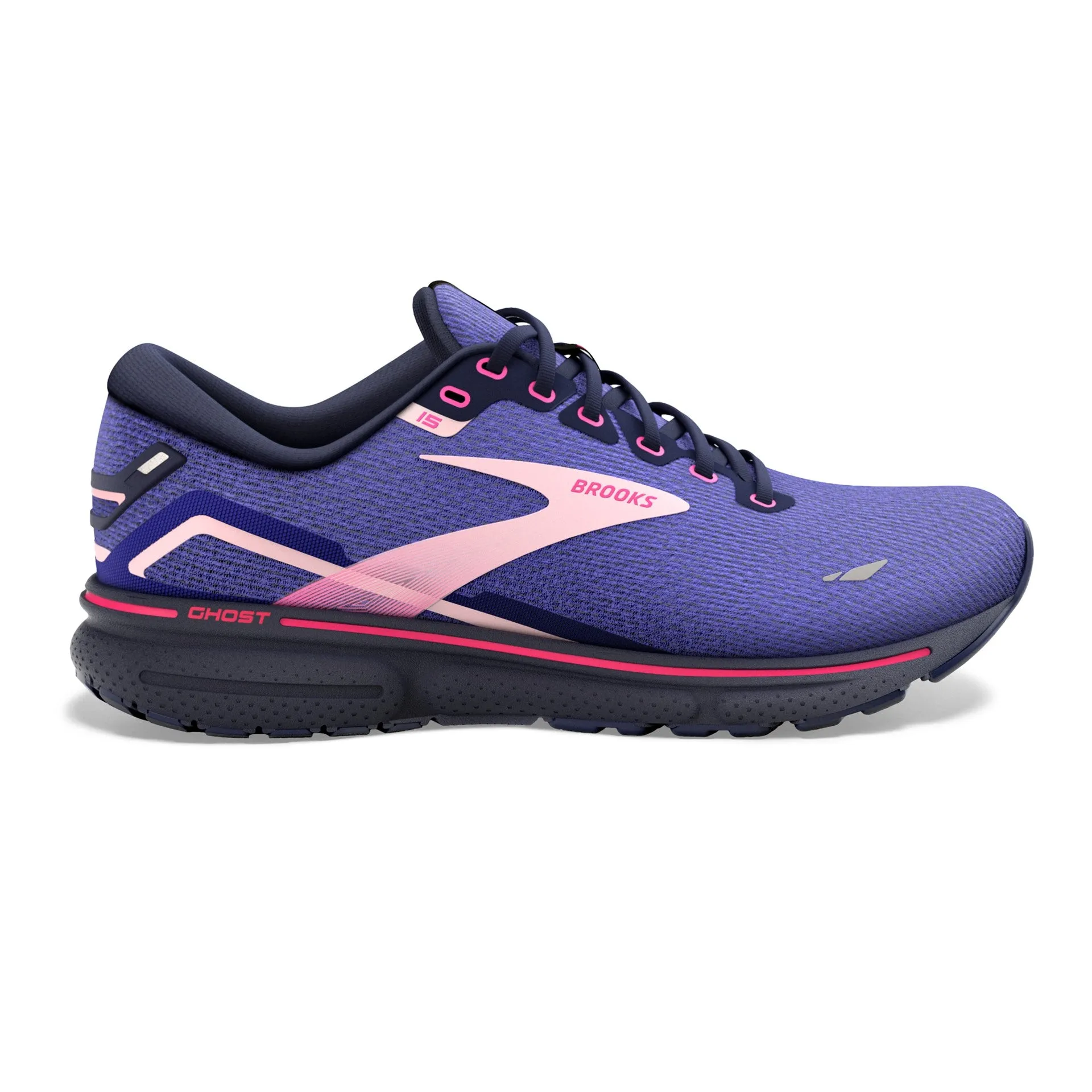 Brooks | Ghost 15 | Women's | Blue/Peacoat/Pink