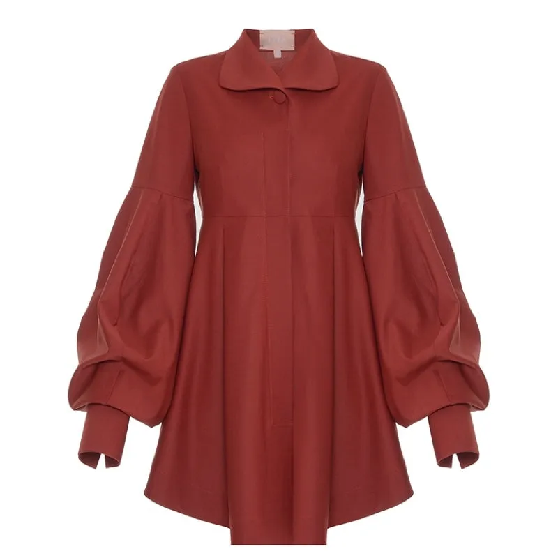 Burgundy Shirt Dress