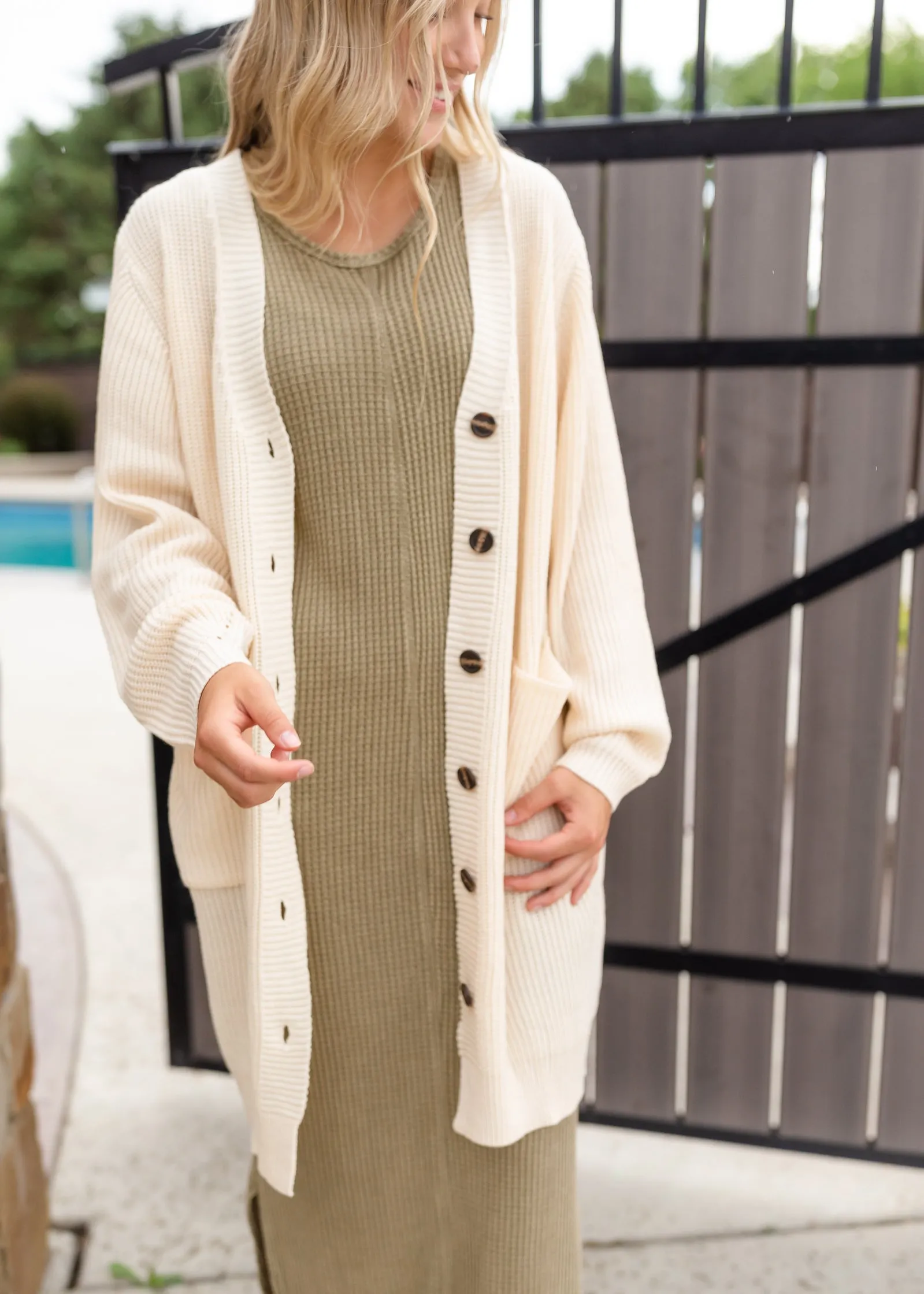 Button Up Long Knit Sweater Cardigan - FINAL SALE