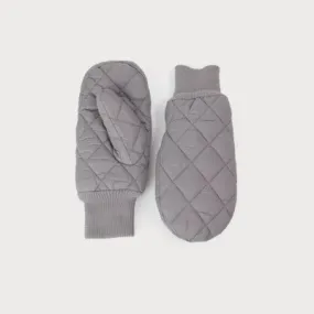 Caracol Quilted Puffer Mitts 9005-GRY Grey