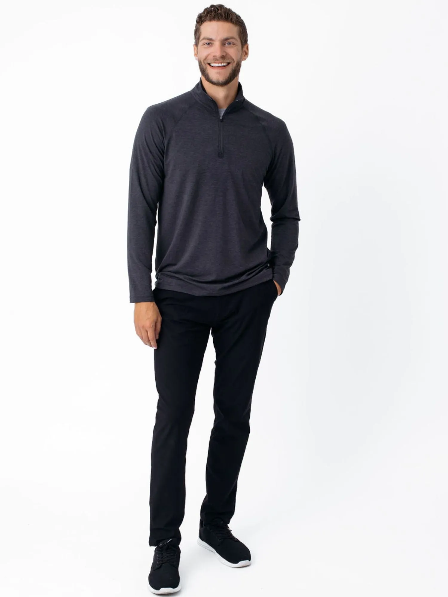 Charcoal Performance Quarter Zip