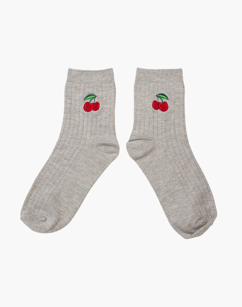 Cherry Women's Bamboo Quarter Socks