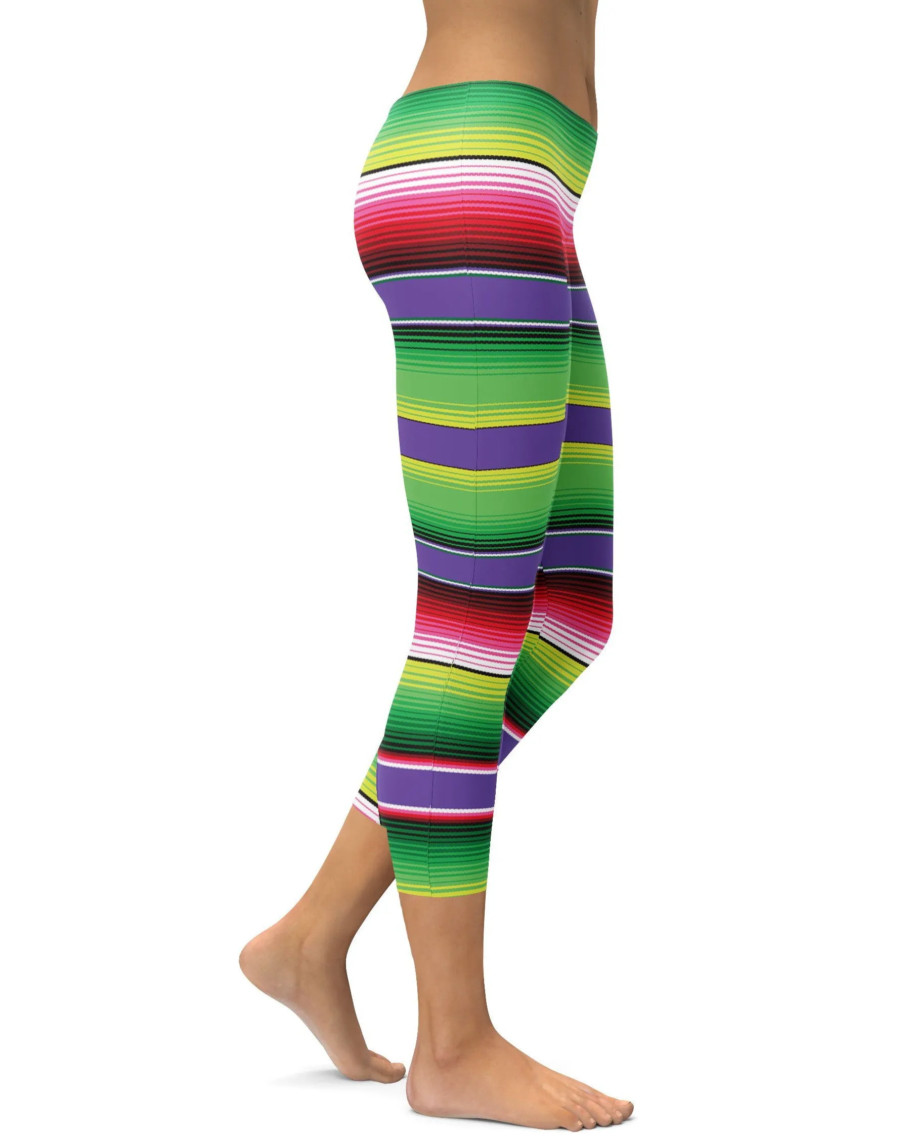 Colorful Mexican Serape Capris