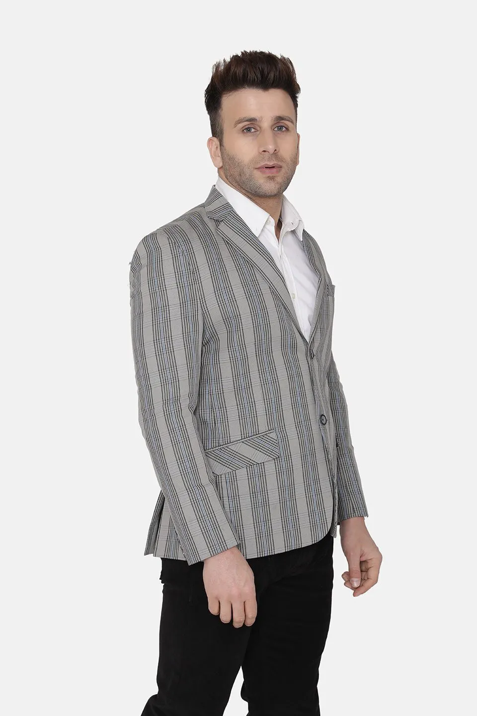 Cotton Silver Blazer