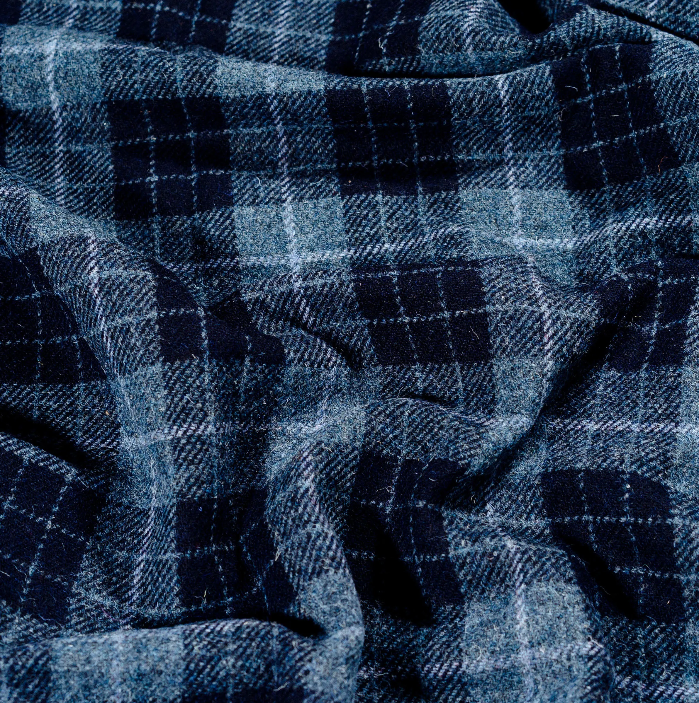 Denim MacLeod Tartan Wrap Blanket