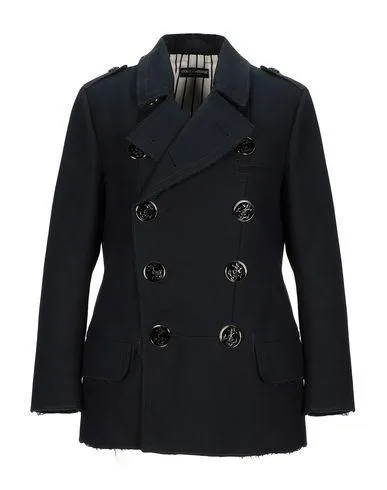 Dolce & Gabbana Women Coat Dark blue 12 UK