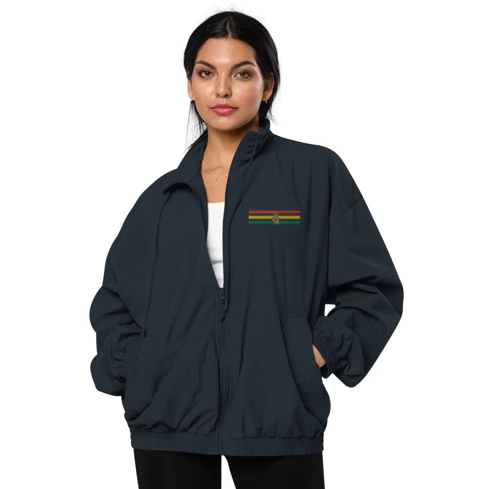 dti rasta strip Recycled tracksuit jacket