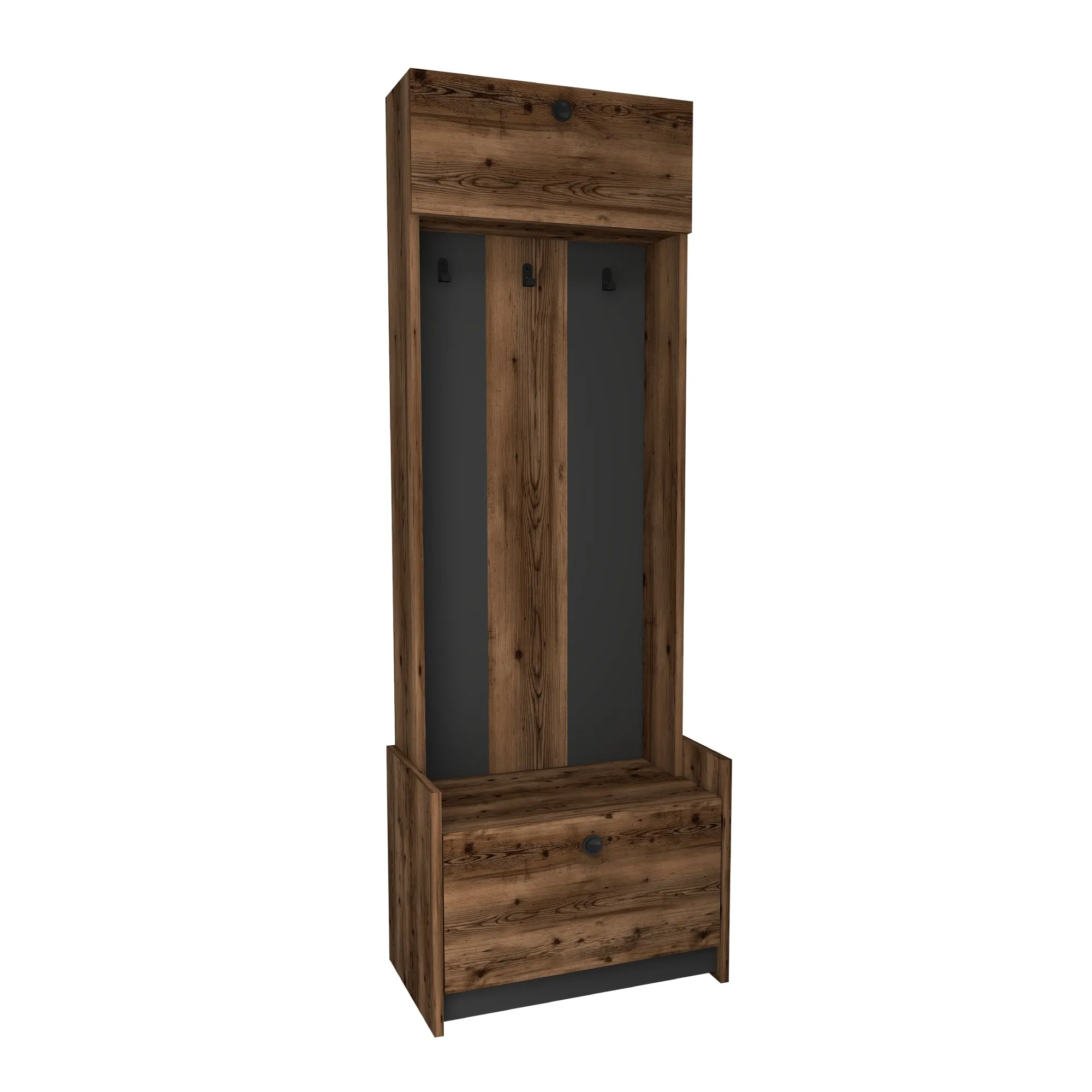 Edessa Hallway Coat Rack with Cabinet