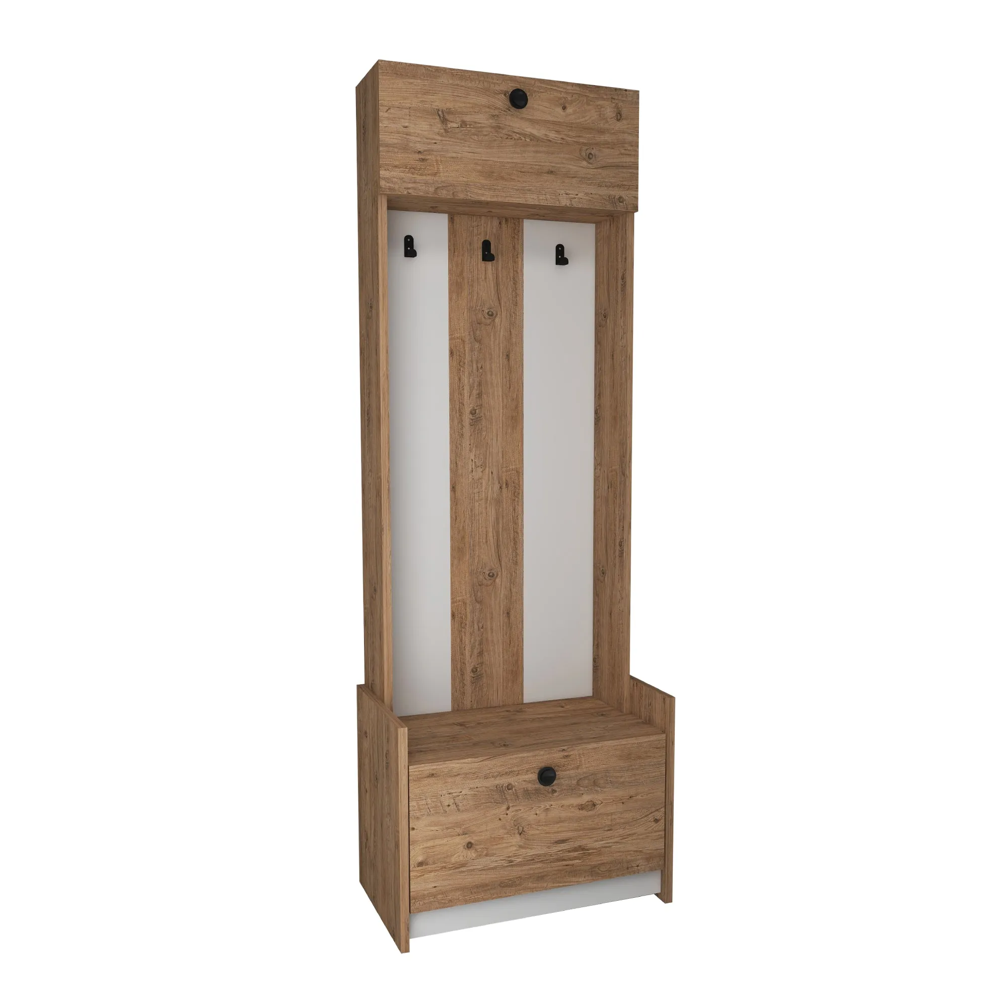 Edessa Hallway Coat Rack with Cabinet