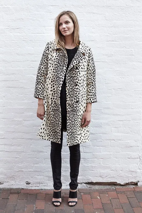 Emerson Fry Leopard Linen Coat