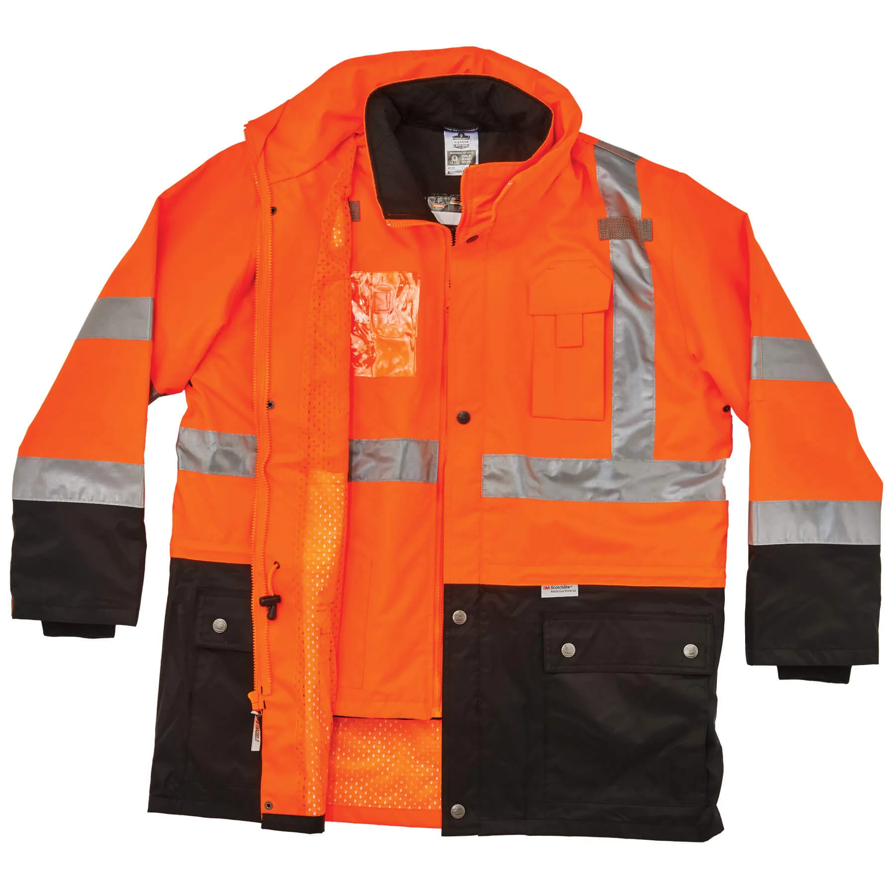 Ergodyne 25556 GloWear 8388 Type R Class 3/2 Thermal Jacket Kit, 2XL, HV Orange