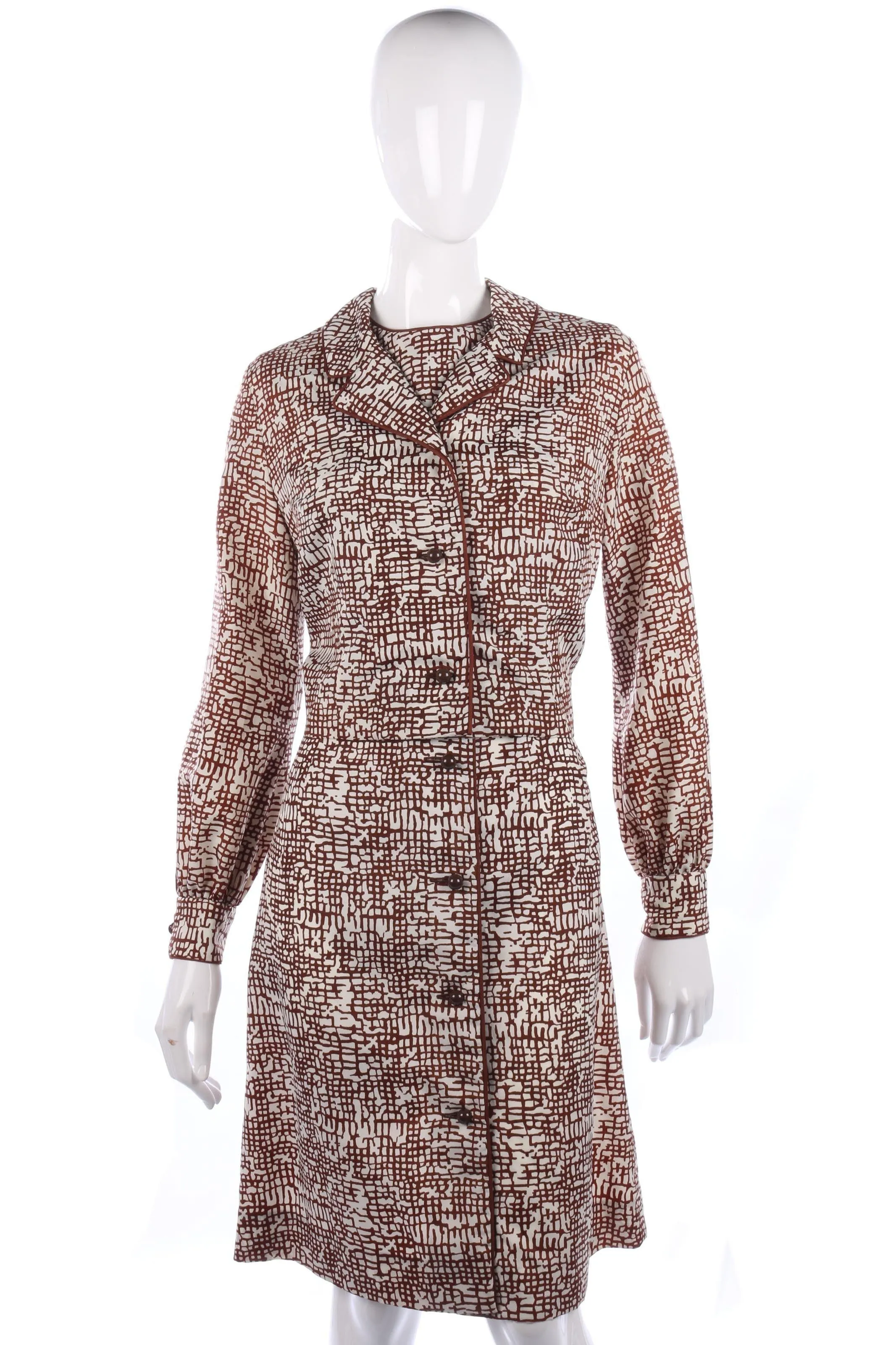 Fabulous Gerald Davies vintage 1960's dress and jacket size S/M