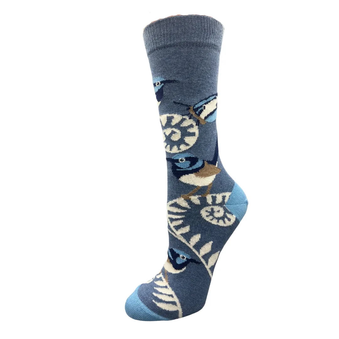 Fairy Wren Crew Socks - Australian Bird Range