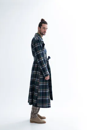 Firethorn Overcoat Plaid Blue