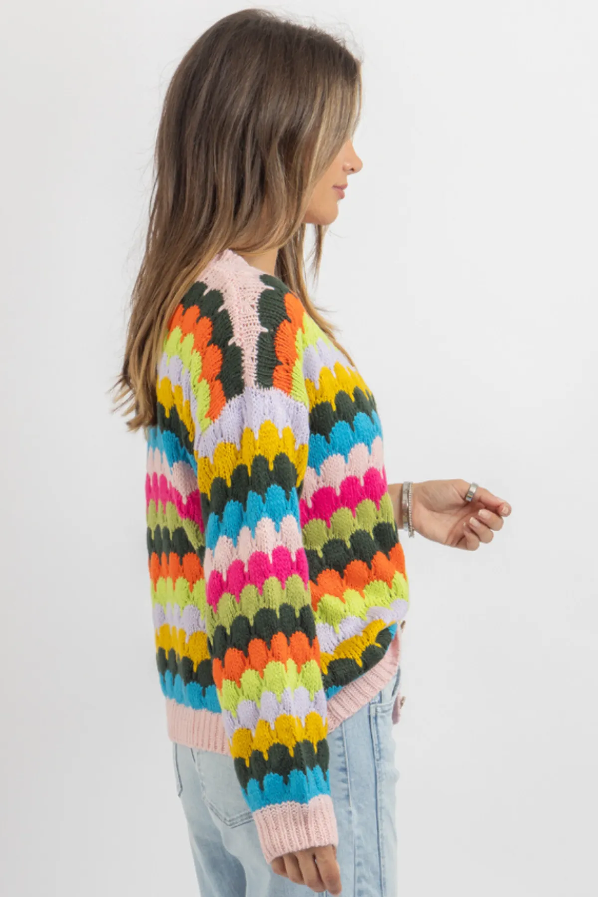 GEORGIE MULTICOLOR KNIT CARDI