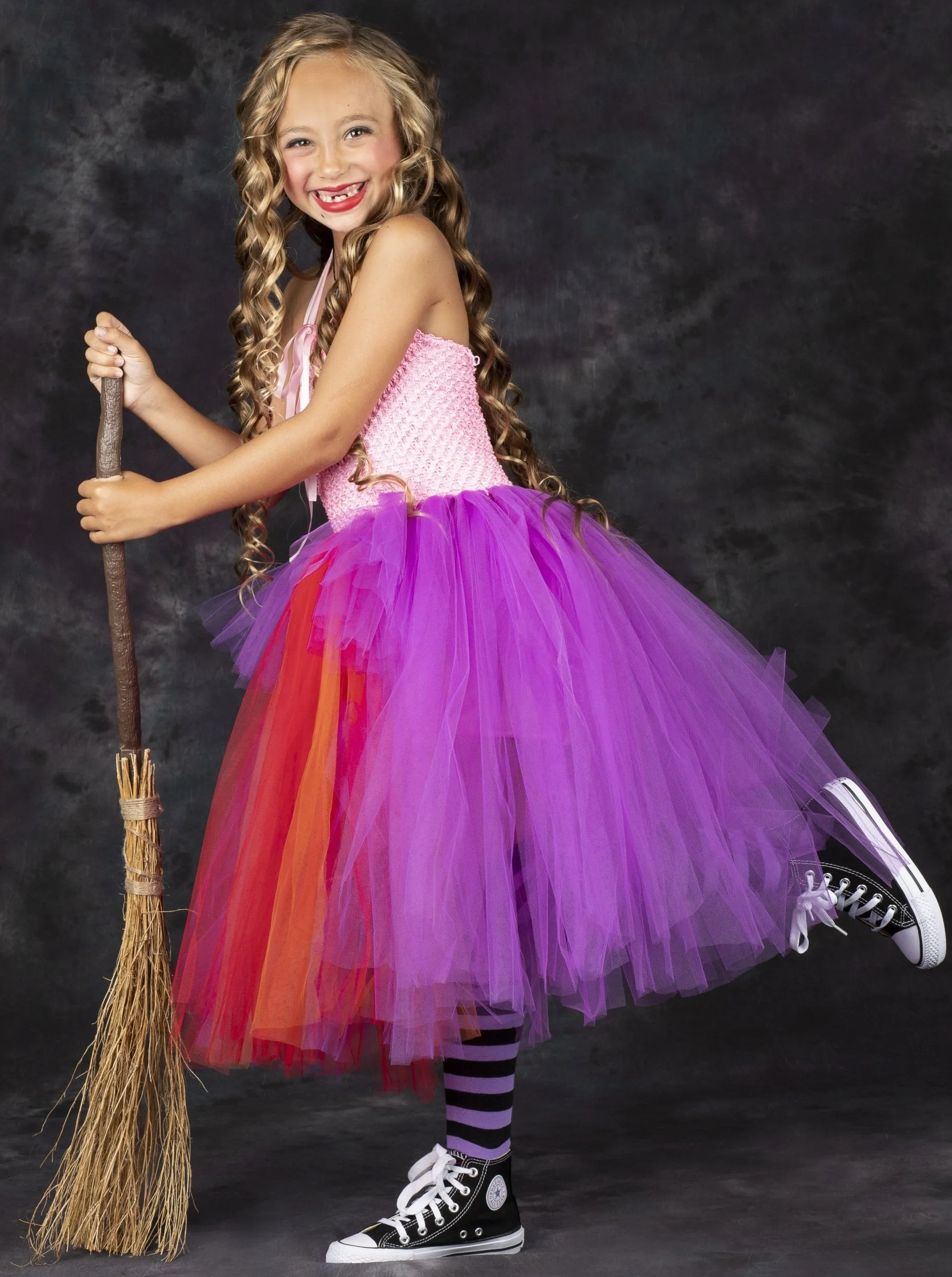 Girls Hocus Pocus Inspired Sarah Sanderson Costume Dress