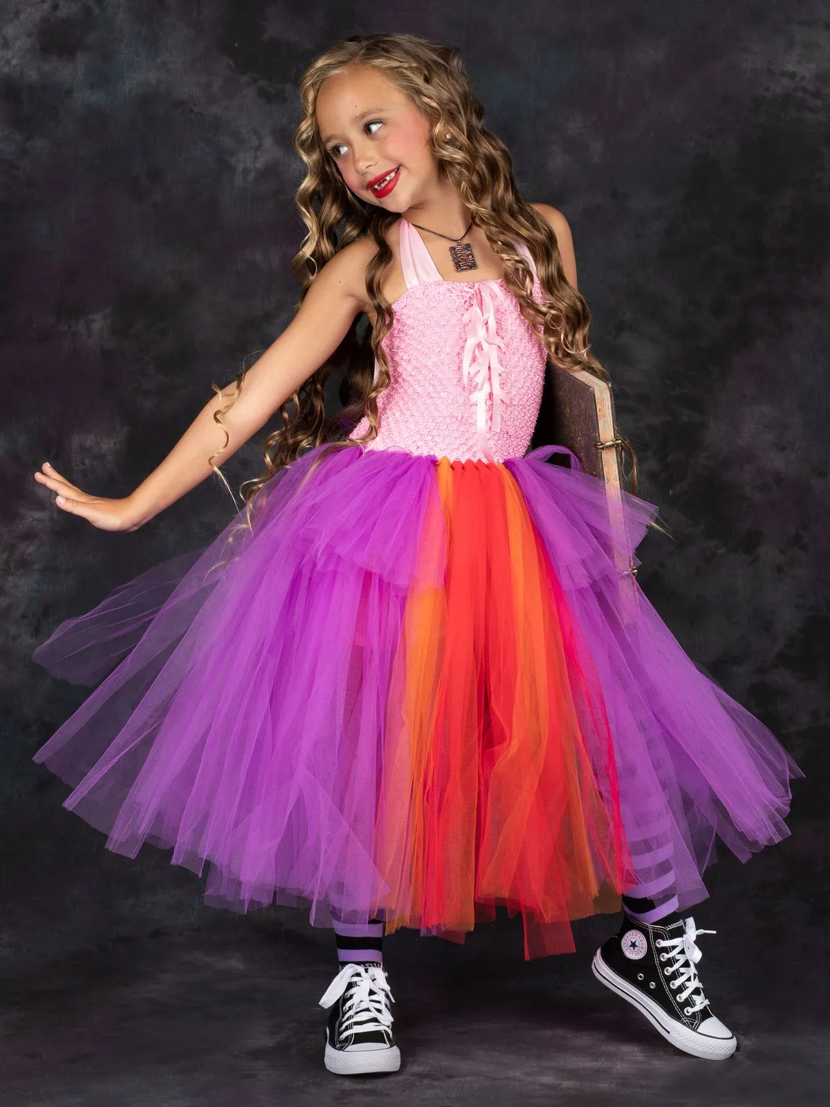 Girls Hocus Pocus Inspired Sarah Sanderson Costume Dress