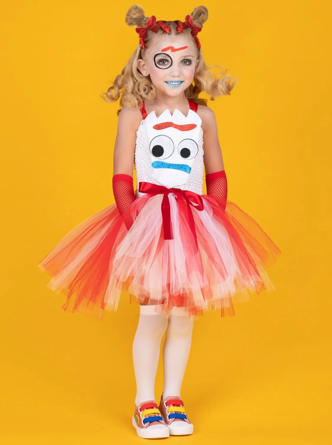 Girls Toy Story Inspired Forky Tutu Costume Dress